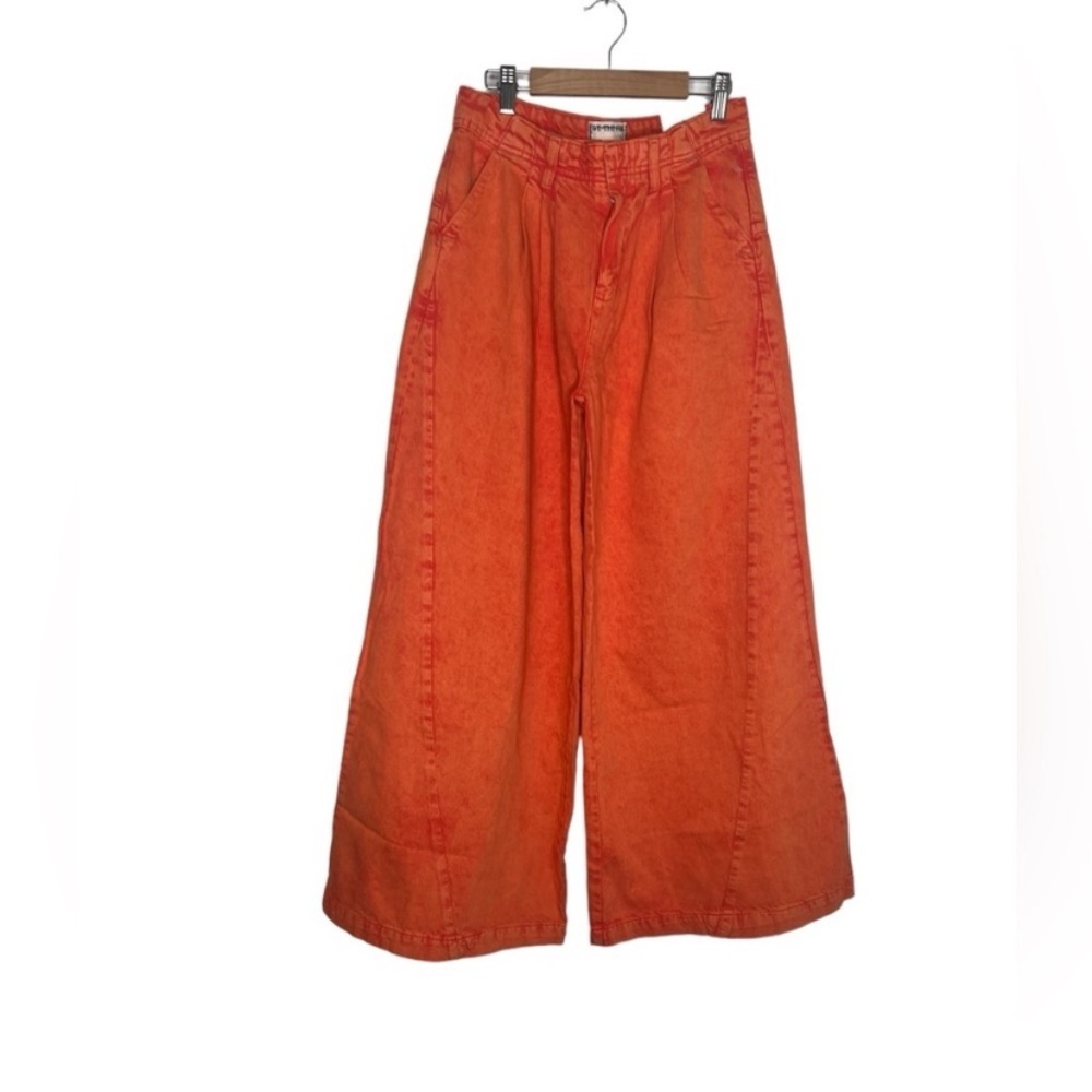 NWOT Free People We The Free Denim Equinox Trouser Wide Leg Pants - Picture 6 of 15
